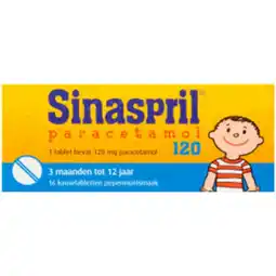 Plein.nl Sinaspril Paracetamol 120 mg 16 aanbieding
