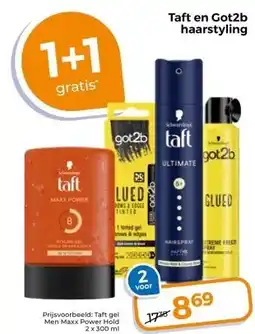 Trekpleister Taft en Got2b haarstyling aanbieding
