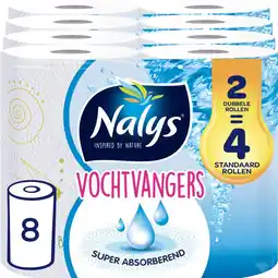 Plein.nl 4x Nalys Keukenpapier Vochtvangers aanbieding