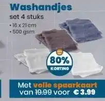 MCD Supermarkt Washandjes aanbieding