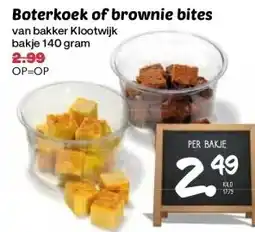 MCD Supermarkt Boterkoek of brownie bites aanbieding