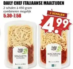 MCD Supermarkt DAILY CHEF ITALIAANSE MAALTIJDEN aanbieding