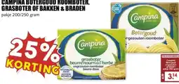MCD Supermarkt CAMPINA BOTERGOUD ROOMBOTER, GRASBOTER OF BAKKEN & BRADEN aanbieding