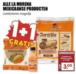 MCD Supermarkt ALLE LA MORENA MEXICAANSE PRODUCTEN aanbieding
