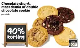 MCD Supermarkt Chocolate chunk, macadamia of double chocolate cookie aanbieding