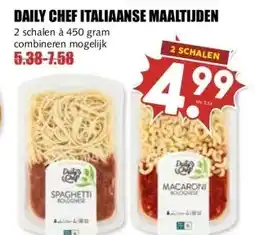 MCD Supermarkt DAILY CHEF ITALIAANSE MAALTIJDEN aanbieding