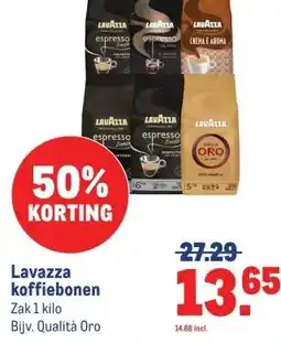 Makro Lavazza koffiebonen aanbieding