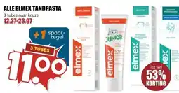 MCD Supermarkt ALLE ELMEX TANDPASTA aanbieding