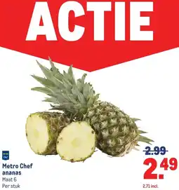 Makro Metro Chef ananas aanbieding