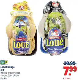 Makro LouéLabel Rouge kip aanbieding