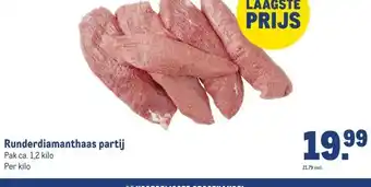 Makro Runderdiamanthaas partij aanbieding