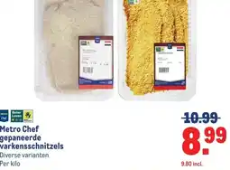 Makro Metro Chef gepaneerde varkensschnitzels aanbieding
