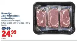 Makro Horecalijn Zuid-Amerikaanse runderribeye aanbieding