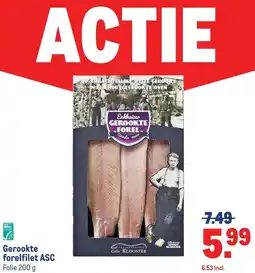 Makro Gerookte forelfilet ASC aanbieding