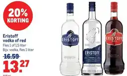 Makro Eristoff vodka of red aanbieding