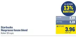 Makro Starbucks Nespresso house blend aanbieding