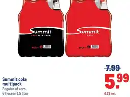 Makro Summit cola multipack aanbieding