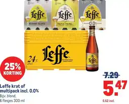 Makro Leffe krat of multipack incl. 0.0% aanbieding