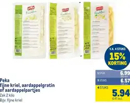 Makro Peka fijne kriel, aardappelgratin of aardappelpartjes aanbieding
