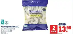 Makro Rauwe garnalen ASC aanbieding