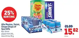 Makro Alle Mentos, Smint, Chupa Chups of Sportlife aanbieding