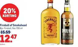 Makro Fireball of Smokehead aanbieding