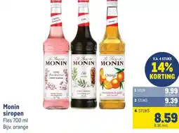 Makro Monin siropen aanbieding