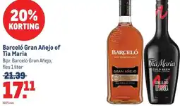 Makro Barceló Gran Añejo of Tia Maria aanbieding