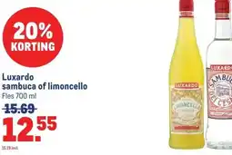 Makro Luxardo sambuca of limoncello aanbieding