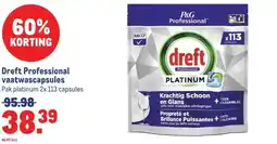 Makro Dreft Professional vaatwascapsules aanbieding