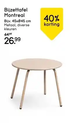 Leen Bakker Bijzettafel Montreal aanbieding