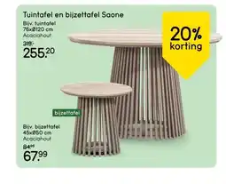 Leen Bakker Tuintafel en bijzettafel Saone aanbieding