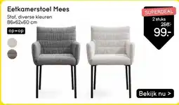 Leen Bakker Eetkamerstoel Mees aanbieding