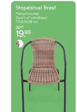 Leen Bakker Stapelstoel Brest aanbieding