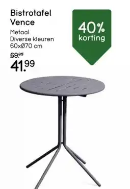 Leen Bakker Bistrotafel Vence aanbieding