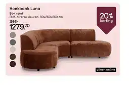 Leen Bakker Hoekbank Luna aanbieding