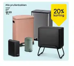 Leen Bakker Alle prullenbakken aanbieding