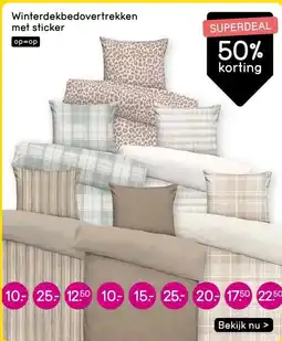 Leen Bakker Winterdekbedovertrekken met sticker aanbieding