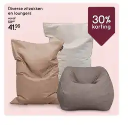 Leen Bakker Diverse zitzakken en loungers aanbieding