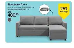 Leen Bakker Slaapbank Turijn aanbieding