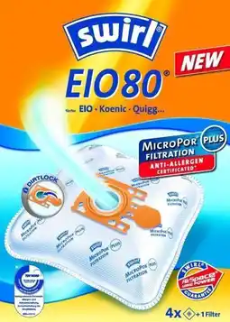 Bol.com Swirl EIO 80 MP Plus AirSpace - Stofzuigerzakken aanbieding