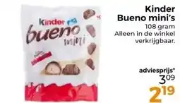 Trekpleister Kinder Bueno mini's aanbieding