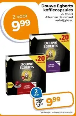 Trekpleister Douwe Egberts koffiecapsules aanbieding