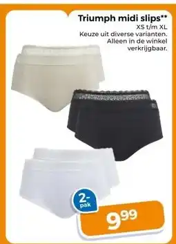 Trekpleister Triumph midi slips aanbieding