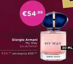 ICI Paris XL Giorgio Armani My Way aanbieding