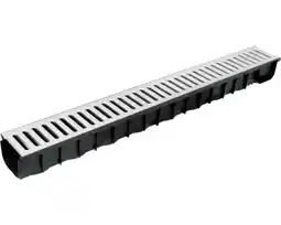 Hornbach DAKOTA Goot met verzinkt rooster 1000x121x84 mm aanbieding