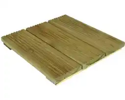 Hornbach Vlondertegel Robuust geïmpregneerd grenenhout 3-lats 41x41x4 cm aanbieding