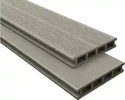 Hornbach KONSTA Vlonderplank WPC grijs 26x145 mm, lengte 2,2 m aanbieding