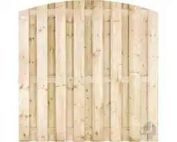 Hornbach ELEPHANT Schutting toog geïmpregneerd grenenhout FSC 15 lamellen 180x180 cm aanbieding