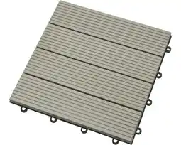 Hornbach KONSTA Tuintegel kliksysteem WPC grijs 30x30 cm aanbieding